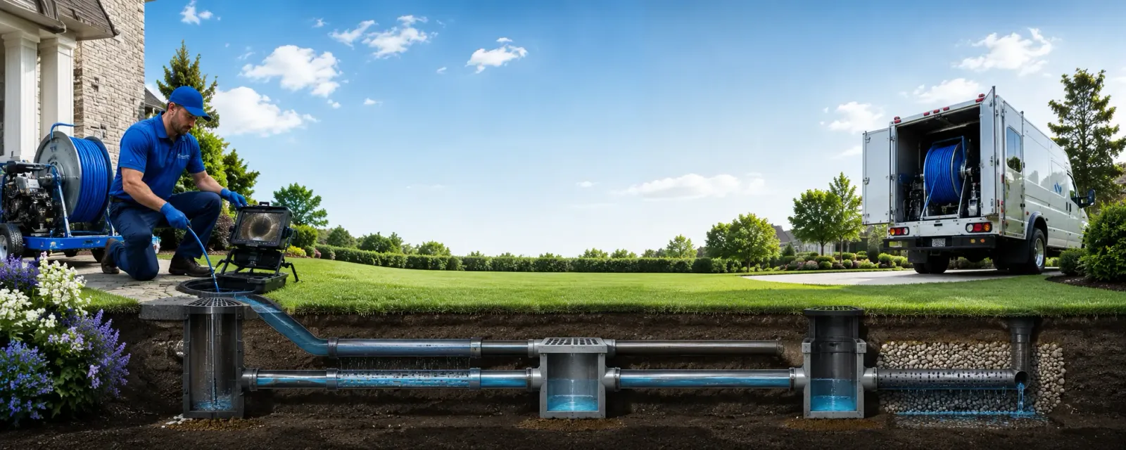 Outdoor drain cleaning information for Randolph, IA